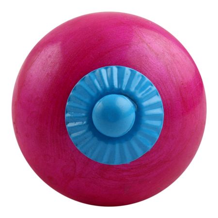 Neon Pink Turquoise Fitting Ceramic Knob